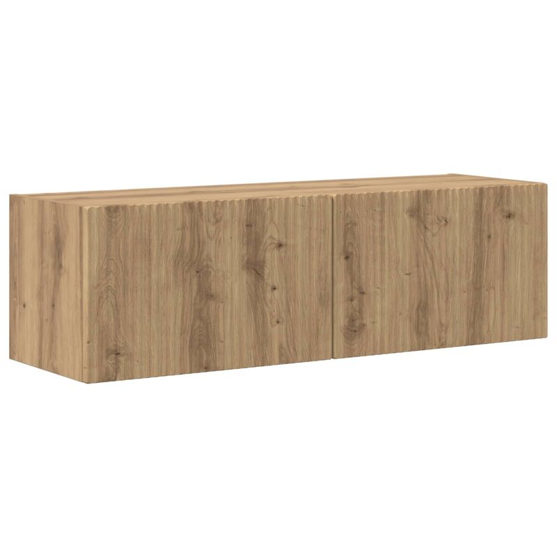 Casa si Gradina - Mobilier - Comode si corpuri - Comode - Set comoda TV Pe perete 5 pcs Stejar fumuriu Lemn compozit - Infinity.ro