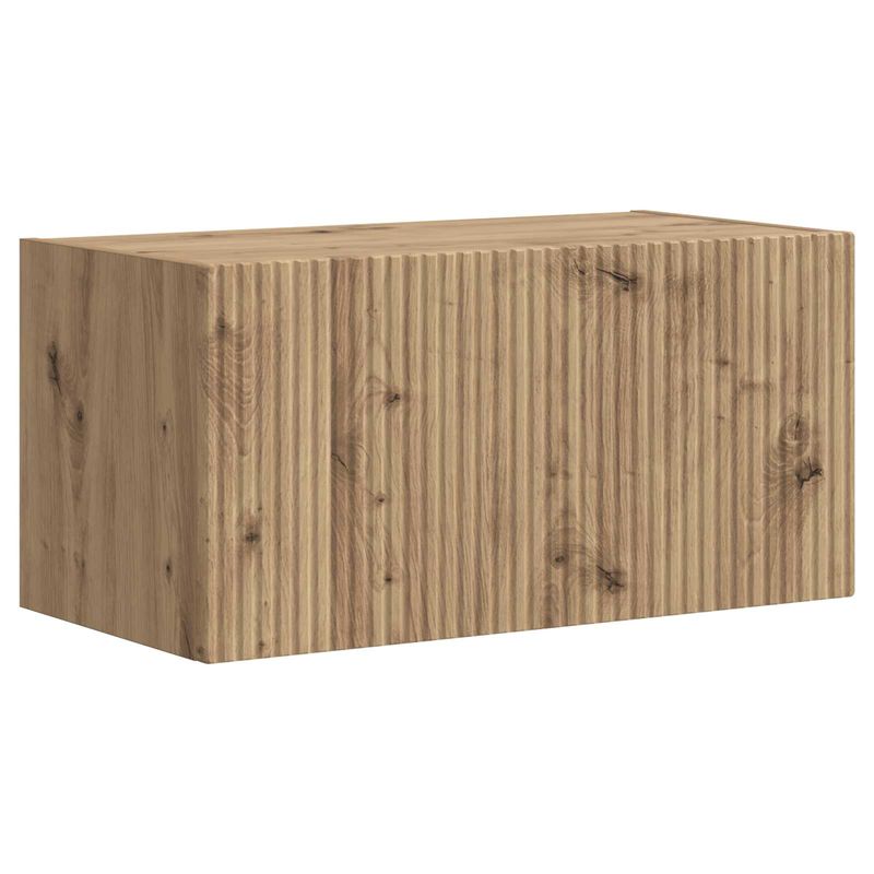Casa si Gradina - Mobilier - Comode si corpuri - Comode - Set comoda TV Pe perete 5 pcs Stejar fumuriu Lemn compozit - Infinity.ro
