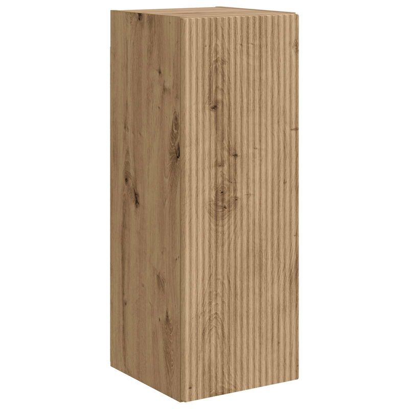 Casa si Gradina - Mobilier - Comode si corpuri - Comode - Set comoda TV Pe perete 2 pcs Stejar Artizanal Lemn compozit - Infinity.ro