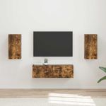 Casa si Gradina - Mobilier - Seturi de mobilier - Seturi living - Set de mobilier Stejar fumuriu 60 x 31 x 29,5 cm - Infinity.ro