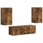Casa si Gradina - Mobilier - Seturi de mobilier - Seturi living - Set de mobilier Stejar fumuriu 60 x 31 x 29,5 cm - Infinity.ro