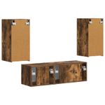 Casa si Gradina - Mobilier - Seturi de mobilier - Seturi living - Set de mobilier Stejar fumuriu 60 x 31 x 29,5 cm - Infinity.ro