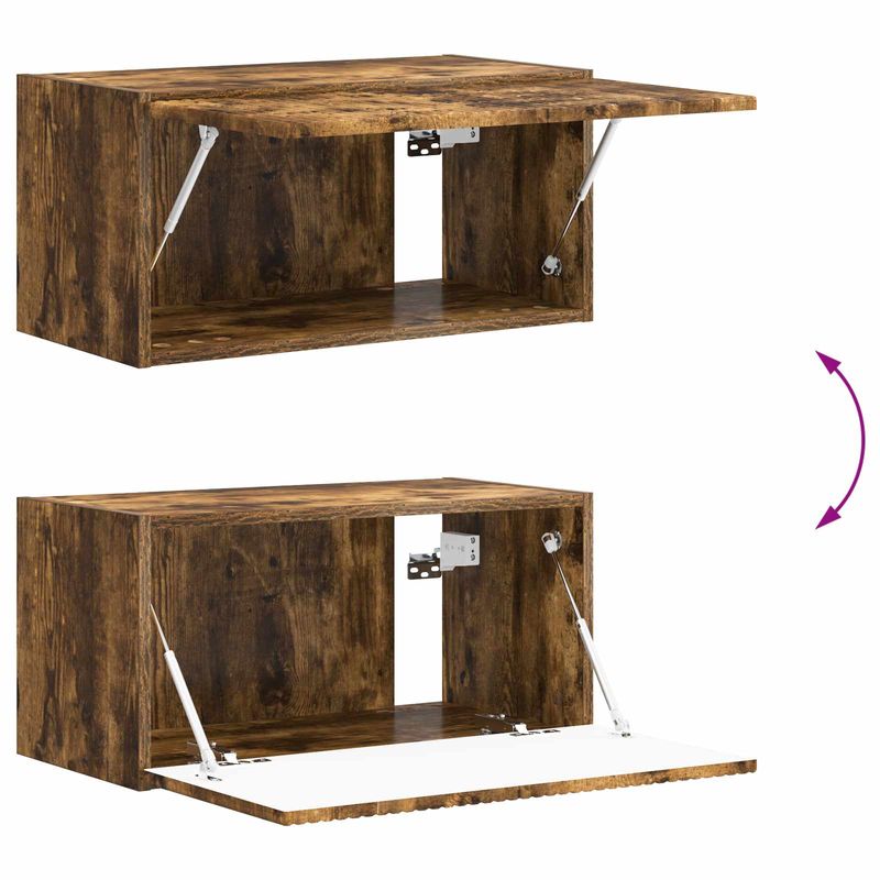 Casa si Gradina - Mobilier - Seturi de mobilier - Seturi living - Set de mobilier Stejar fumuriu 60 x 31 x 29,5 cm - Infinity.ro