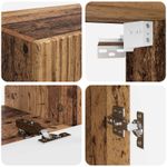 Casa si Gradina - Mobilier - Comode si corpuri - Comode - Set comoda TV Pe perete 4 pcs Lemn vechi Lemn compozit - Infinity.ro