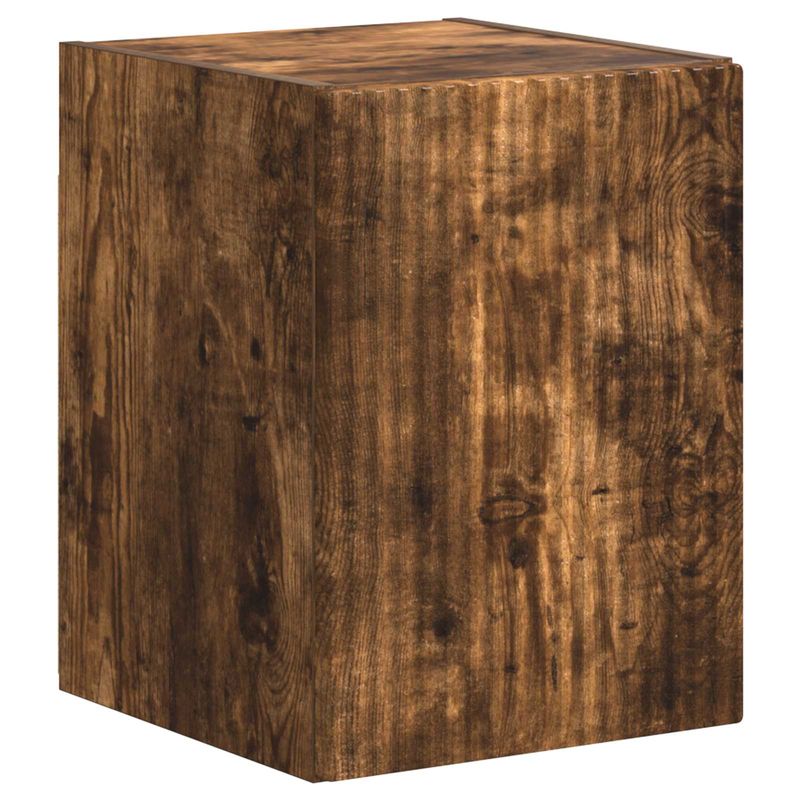 Casa si Gradina - Mobilier - Comode si corpuri - Comode - Set comoda TV Pe perete 4 pcs Stejar fumuriu Lemn compozit - Infinity.ro