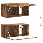 Casa si Gradina - Mobilier - Comode si corpuri - Comode - Set comoda TV Pe perete 4 pcs Stejar fumuriu Lemn compozit - Infinity.ro