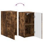 Casa si Gradina - Mobilier - Comode si corpuri - Comode - Set comoda TV Pe perete 4 pcs Stejar fumuriu Lemn compozit - Infinity.ro