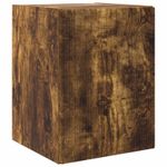 Casa si Gradina - Mobilier - Comode si corpuri - Comode - Set comoda TV Pe perete 4 pcs Stejar fumuriu Lemn compozit - Infinity.ro
