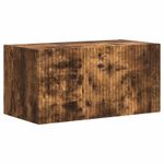 Casa si Gradina - Mobilier - Comode si corpuri - Comode - Set comoda TV Pe perete 4 pcs Stejar fumuriu Lemn compozit - Infinity.ro