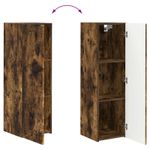 Casa si Gradina - Mobilier - Comode si corpuri - Comode - Set comoda TV Pe perete 4 pcs Stejar fumuriu Lemn compozit - Infinity.ro