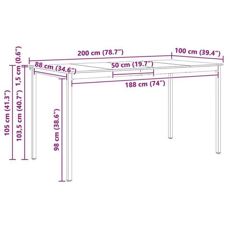 Casa si Gradina - Mobilier - Mese si birouri - Mese bucatarie si dining - Masa de bar Alb 110 x 55 x 105 cm Lemn de pin masiv - Infinity.ro