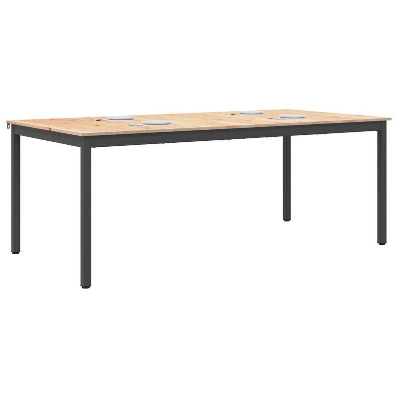 Casa si Gradina - Mobilier - Mese si birouri - Mese bucatarie si dining - Masa de dining natural 200 x 100 x 75 cm Lemn de pin masiv - Infinity.ro