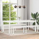 Casa si Gradina - Mobilier - Mese si birouri - Mese bucatarie si dining - Masa de dining Alb 200 x 100 x 75 cm Lemn de pin masiv - Infinity.ro