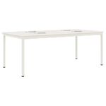 Casa si Gradina - Mobilier - Mese si birouri - Mese bucatarie si dining - Masa de dining Alb 200 x 100 x 75 cm Lemn de pin masiv - Infinity.ro