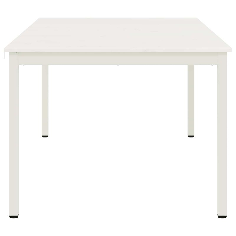 Casa si Gradina - Mobilier - Mese si birouri - Mese bucatarie si dining - Masa de dining Alb 200 x 100 x 75 cm Lemn de pin masiv - Infinity.ro