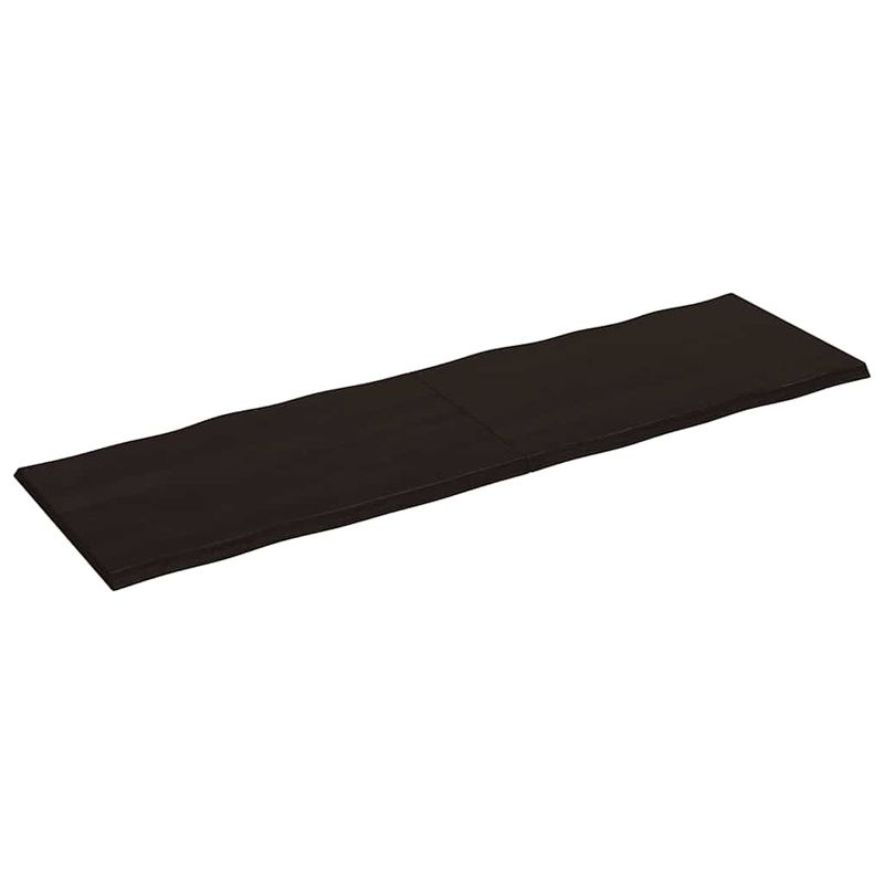 Casa si Gradina - Mobilier - Feronerie si accesorii mobila - Blat masa, 200x60x4 cm, gri, lemn stejar tratat contur organic - Infinity.ro