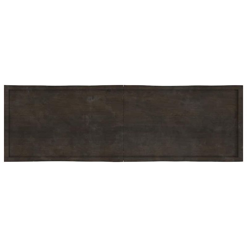 Casa si Gradina - Mobilier - Feronerie si accesorii mobila - Blat masa, 200x60x4 cm, gri, lemn stejar tratat contur organic - Infinity.ro