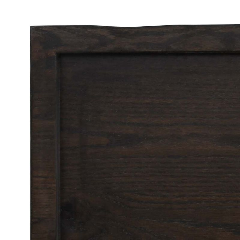 Casa si Gradina - Mobilier - Feronerie si accesorii mobila - Blat masa, 200x60x4 cm, gri, lemn stejar tratat contur organic - Infinity.ro
