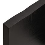 Casa si Gradina - Mobilier - Feronerie si accesorii mobila - Blat masa, 200x60x4 cm, gri, lemn stejar tratat contur organic - Infinity.ro