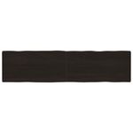 Casa si Gradina - Mobilier - Feronerie si accesorii mobila - Blat masa, 200x50x6 cm, gri, lemn stejar tratat contur organic - Infinity.ro