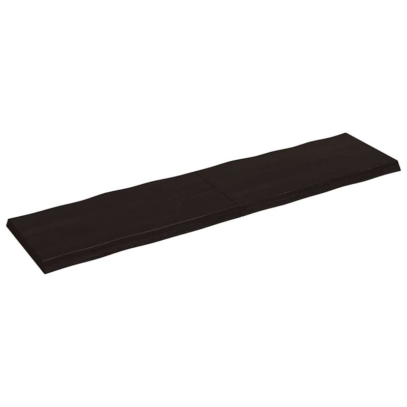 Casa si Gradina - Mobilier - Feronerie si accesorii mobila - Blat masa, 200x50x6 cm, gri, lemn stejar tratat contur organic - Infinity.ro