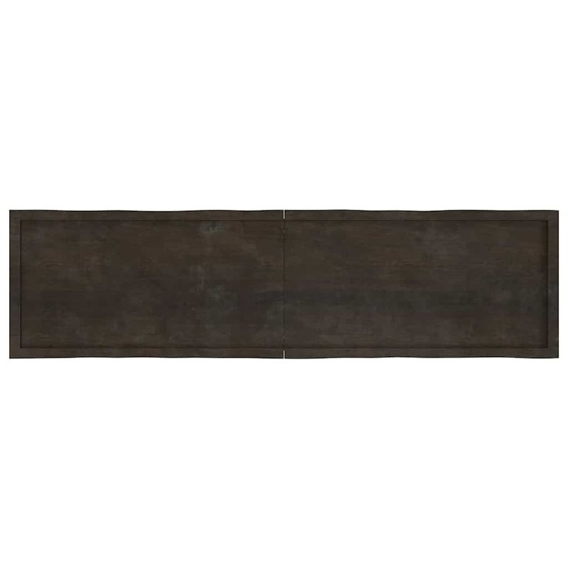 Casa si Gradina - Mobilier - Feronerie si accesorii mobila - Blat masa, 200x50x6 cm, gri, lemn stejar tratat contur organic - Infinity.ro