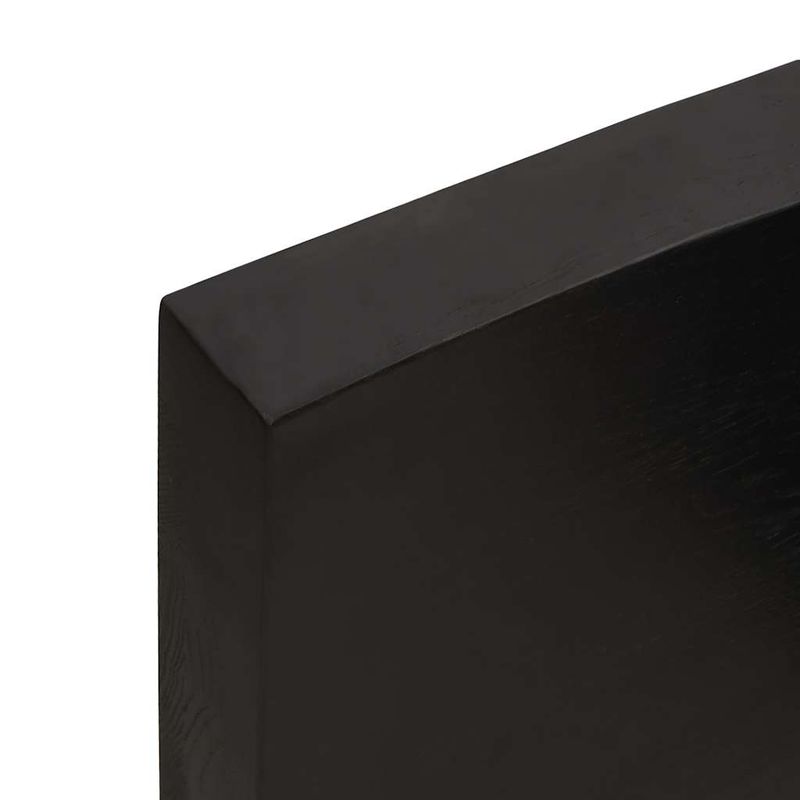 Casa si Gradina - Mobilier - Feronerie si accesorii mobila - Blat masa, 200x50x6 cm, gri, lemn stejar tratat contur organic - Infinity.ro