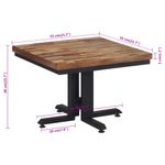 Casa si Gradina - Mobilier - Mese si birouri - Masute de cafea - Masuta de cafea, 55x55x40 cm, lemn masiv de tec reciclat - Infinity.ro