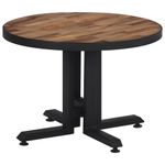 Casa si Gradina - Mobilier - Mese si birouri - Masute de cafea - Masuta de cafea rotunda, Ø55x40 cm, lemn masiv de tec reciclat - Infinity.ro