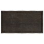 Casa si Gradina - Mobilier - Feronerie si accesorii mobila - Blat masa, 120x60x6 cm, gri, lemn stejar tratat contur organic - Infinity.ro