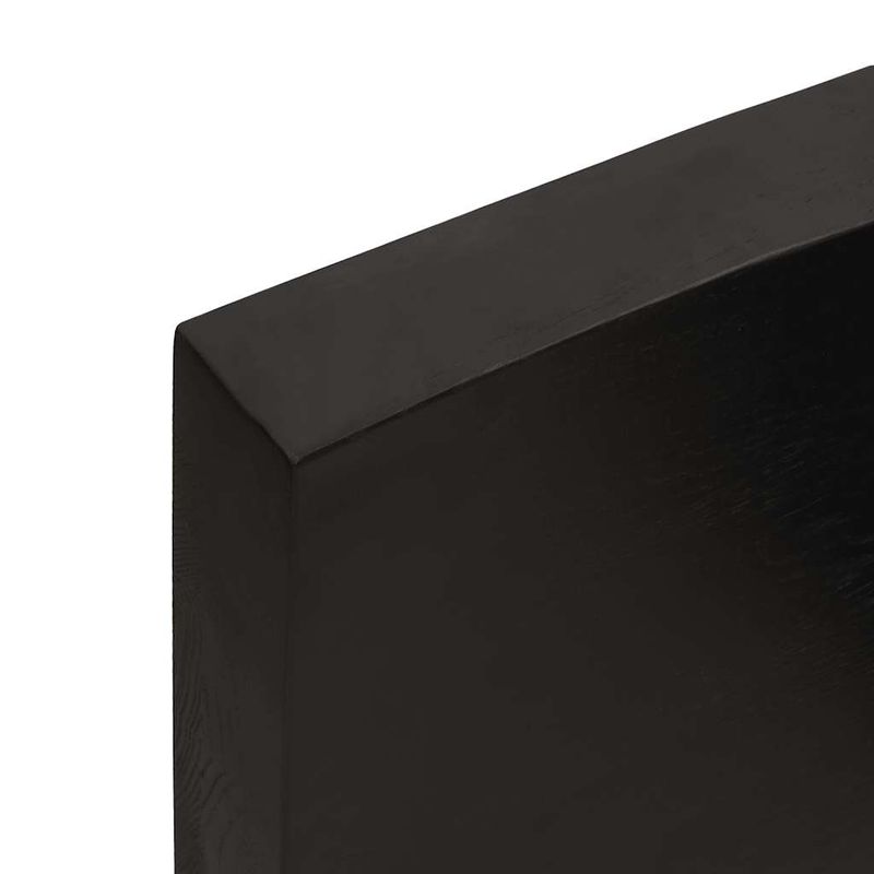 Casa si Gradina - Mobilier - Feronerie si accesorii mobila - Blat masa, 120x60x6 cm, gri, lemn stejar tratat contur organic - Infinity.ro