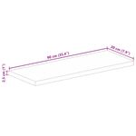 Casa si Gradina - Mobilier - Feronerie si accesorii mobila - Blat de masa 90x20x2,5 cm dreptunghiular lemn masiv de acacia - Infinity.ro