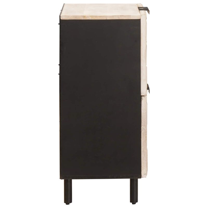 Casa si Gradina - Mobilier - Dulapuri si sifoniere - Dulapuri - Bufet Finisaj Alb Spalat 60 x 33,5 x 75 cm Lemn de mango solid - Infinity.ro