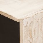 Casa si Gradina - Mobilier - Dulapuri si sifoniere - Dulapuri - Bufet Finisaj Alb Spalat 60 x 33,5 x 75 cm Lemn de mango solid - Infinity.ro