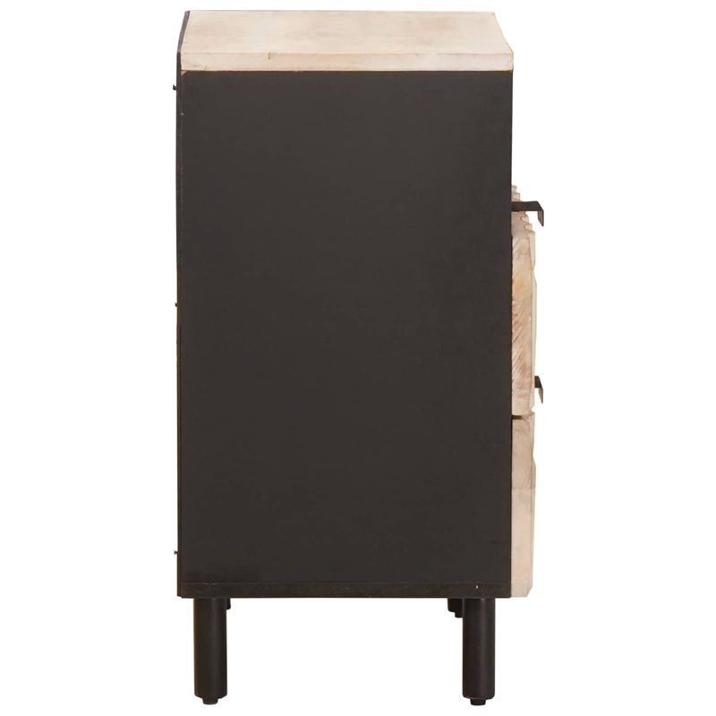 Casa si Gradina - Mobilier - Comode si corpuri - Noptiere - Dulap de noapte Alb 50 x 33 x 60 cm Lemn de mango solid - Infinity.ro