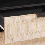 Casa si Gradina - Mobilier - Comode si corpuri - Noptiere - Dulap de noapte Alb 50 x 33 x 60 cm Lemn de mango solid - Infinity.ro