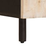 Casa si Gradina - Mobilier - Comode si corpuri - Noptiere - Dulap de noapte Alb 50 x 33 x 60 cm Lemn de mango solid - Infinity.ro