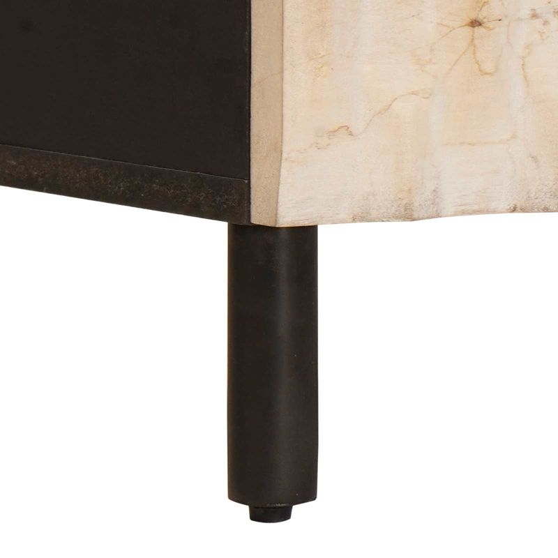 Casa si Gradina - Mobilier - Comode si corpuri - Noptiere - Dulap de noapte Alb 50 x 33 x 60 cm Lemn de mango solid - Infinity.ro