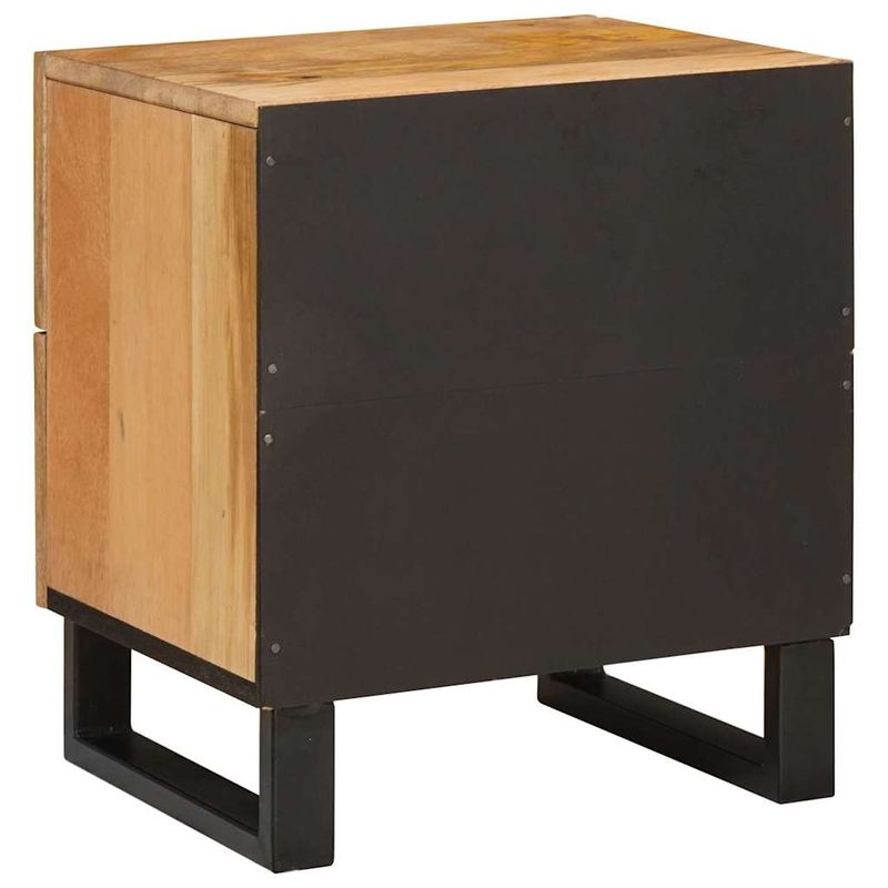 Casa si Gradina - Mobilier - Comode si corpuri - Noptiere - Dulap de noapte natural 40 x 33,5 x 46 cm Lemn de mango solid - Infinity.ro