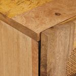 Casa si Gradina - Mobilier - Comode si corpuri - Noptiere - Dulap de noapte natural 40 x 33,5 x 46 cm Lemn de mango solid - Infinity.ro