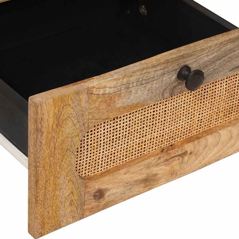 Casa si Gradina - Mobilier - Comode si corpuri - Noptiere - Dulap de noapte natural 40 x 33,5 x 46 cm Lemn de mango solid - Infinity.ro