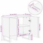 Casa si Gradina - Mobilier - Mobilier baie - Comode baie - Dulap pentru Chiuveta de Baie cu raft Maro 62 x 33 x 58 cm - Infinity.ro