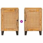 Casa si Gradina - Mobilier - Mobilier baie - Comode baie - Dulap de Baie cu raft Maro 38 x 33 x 58 cm Lemn de mango solid - Infinity.ro