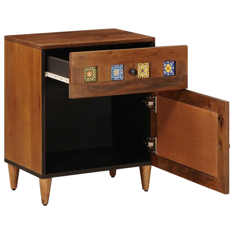 Casa si Gradina - Mobilier - Comode si corpuri - Noptiere - Dulap de noapte Maro 50 x 33 x 60 cm Lemn de mango solid - Infinity.ro