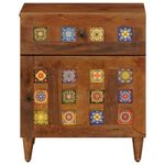 Casa si Gradina - Mobilier - Comode si corpuri - Noptiere - Dulap de noapte Maro 50 x 33 x 60 cm Lemn de mango solid - Infinity.ro