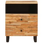 Casa si Gradina - Mobilier - Comode si corpuri - Noptiere - Dulap pentru pat Maro 58 x 36.5 x 21 cm Lemn de mango solid - Infinity.ro