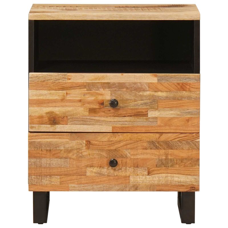 Casa si Gradina - Mobilier - Comode si corpuri - Noptiere - Dulap pentru pat Maro 58 x 36.5 x 21 cm Lemn de mango solid - Infinity.ro