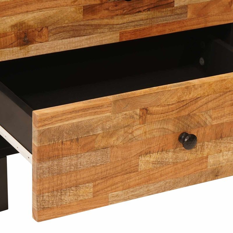 Casa si Gradina - Mobilier - Comode si corpuri - Noptiere - Dulap pentru pat Maro 58 x 36.5 x 21 cm Lemn de mango solid - Infinity.ro