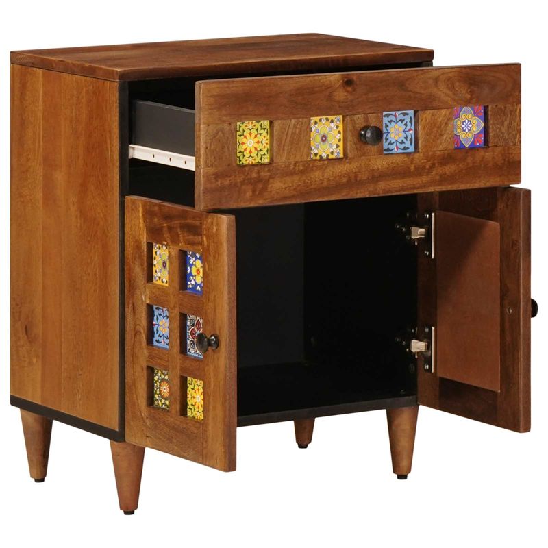 Casa si Gradina - Mobilier - Comode si corpuri - Noptiere - Dulap de noapte Maro 50 x 33 x 60 cm Lemn de mango solid - Infinity.ro