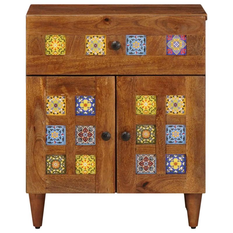 Casa si Gradina - Mobilier - Comode si corpuri - Noptiere - Dulap de noapte Maro 50 x 33 x 60 cm Lemn de mango solid - Infinity.ro